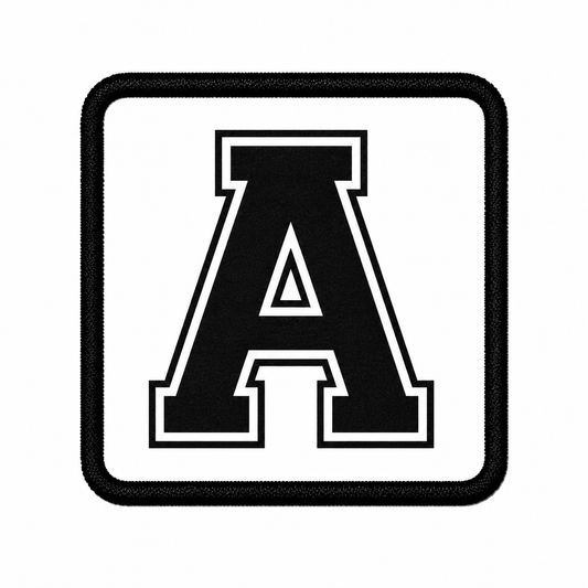 Patch Beyaz Harf Arma - 30 Harf Seçeneği