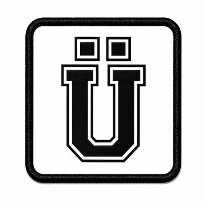 Patch Beyaz Harf Arma - 30 Harf Seçeneği