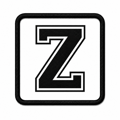 Patch Beyaz Harf Arma - 30 Harf Seçeneği