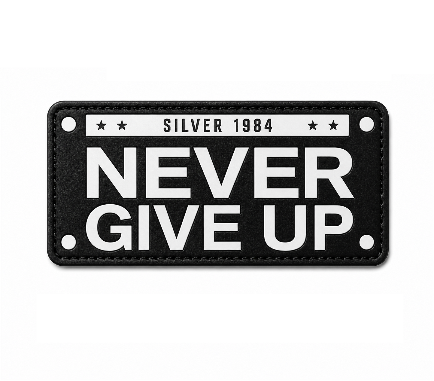 Patch Arma - Never Give Up Silver
