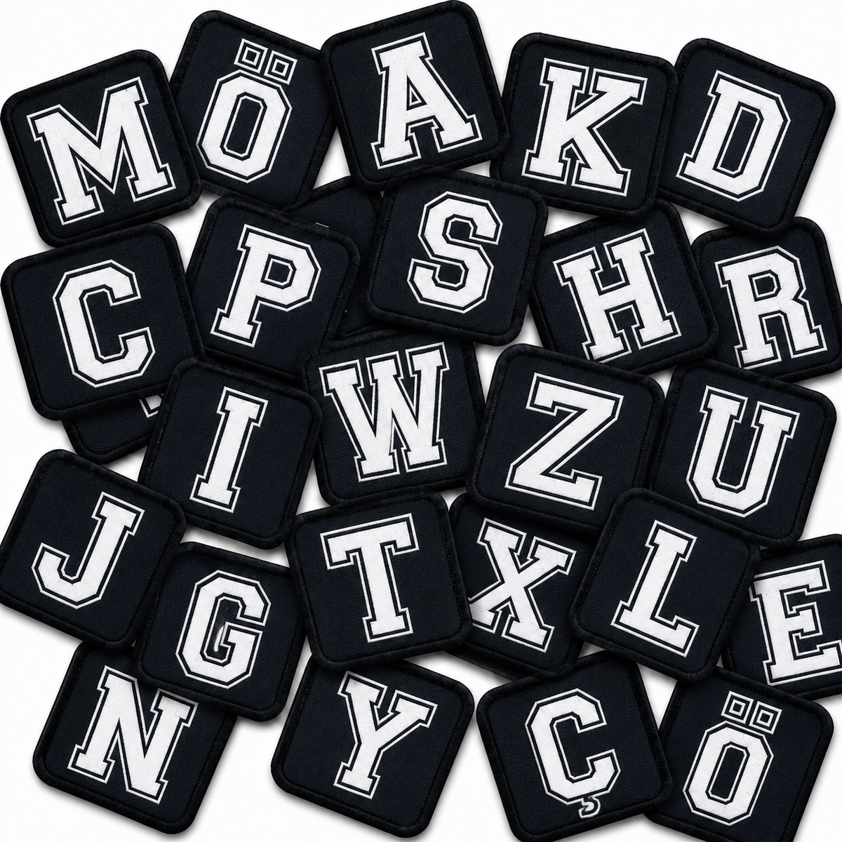 Patch Siyah Harf Arma - 30 Harf Seçeneği