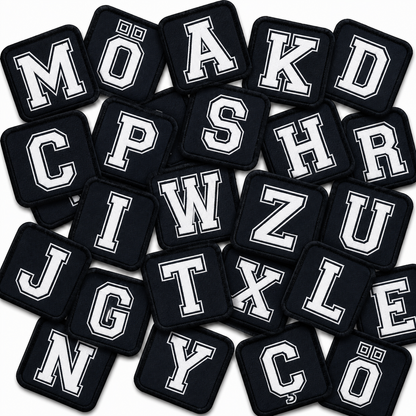 Patch Siyah Harf Arma - 30 Harf Seçeneği