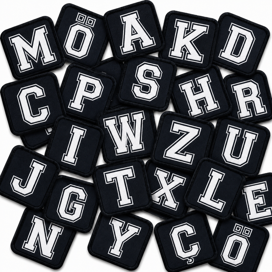 Patch Siyah Harf Arma - 30 Harf Seçeneği